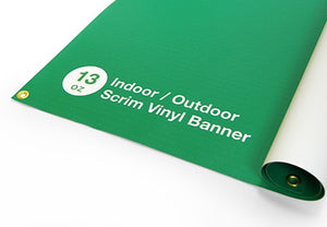 13oz Indoor/Outdoor Scrim Vinyl Banner