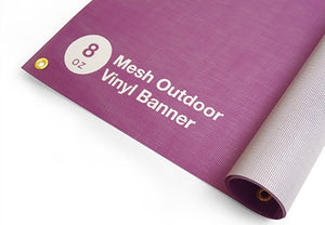 8oz Mesh Outdoor Vinyl Banner
